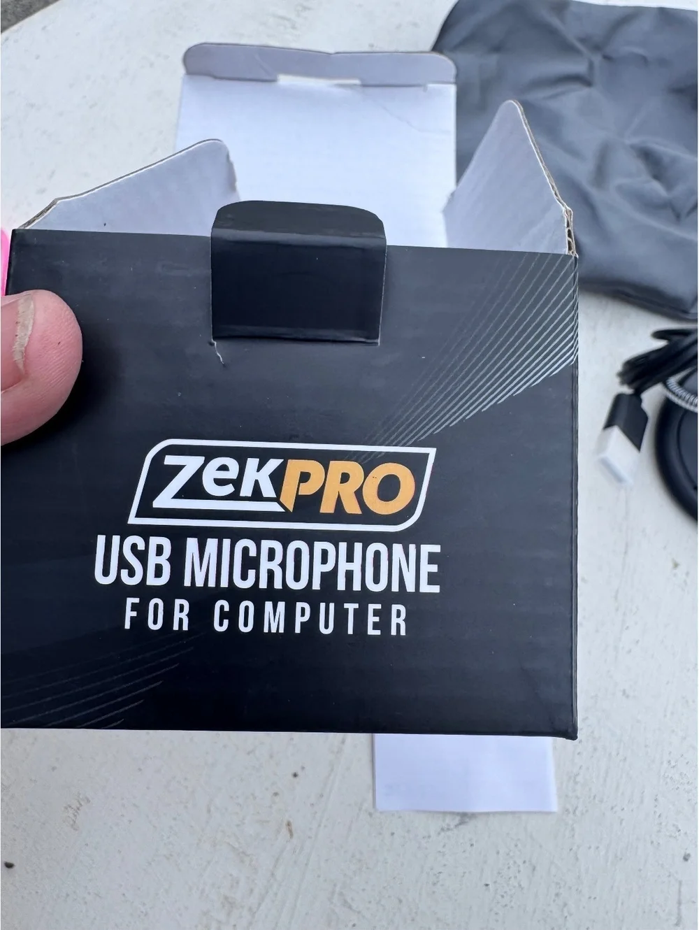 ZekPro USB Computer Microphone Gooseneck Desktop Mic w Box Bag Windscreens